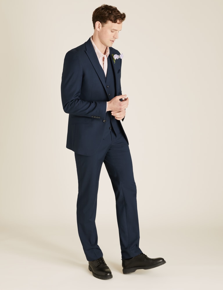 Tailored Fit 3 Piece Suit with Stretch 1 of 8