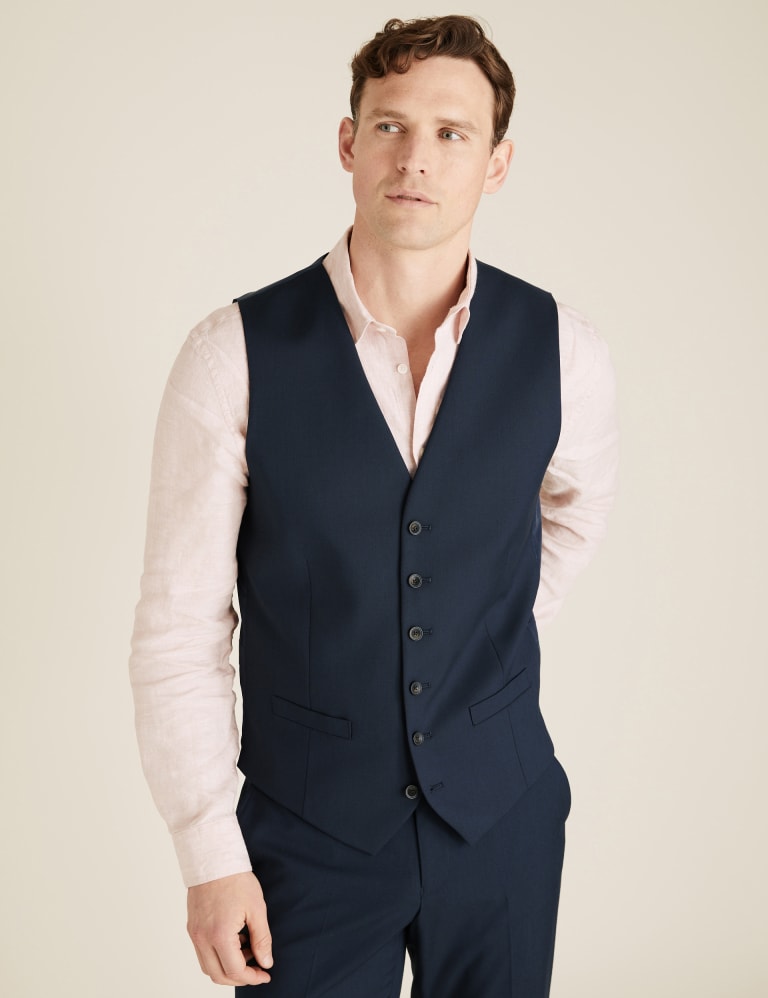 Tailored Fit 3 Piece Suit with Stretch 2 of 8