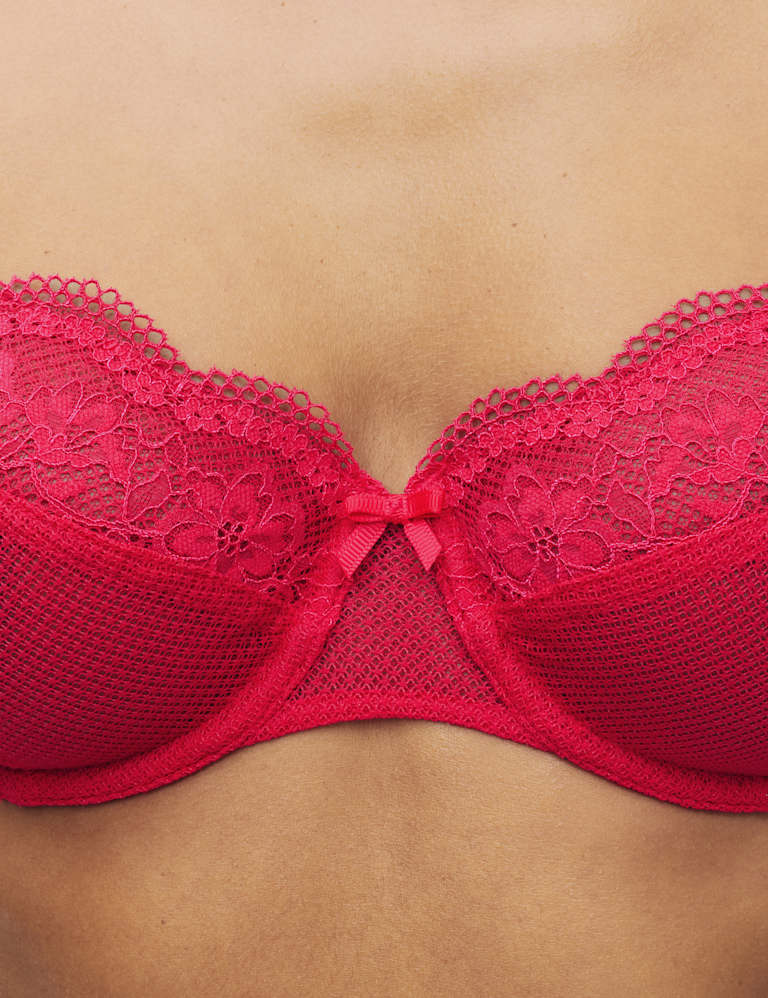 Jasmine Lace Wired Balcony Bra Set A-E 3 of 6