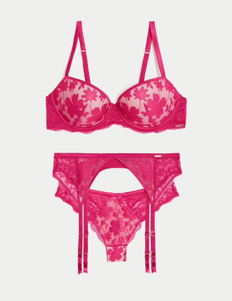 Cosmos Wired Push Up Balcony Bra Set A-E 2 of 6