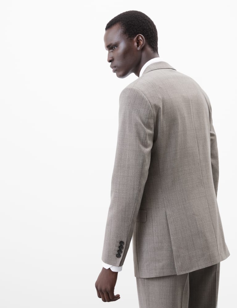 Tailored Fit Pure Wool Check Suit 3 of 6