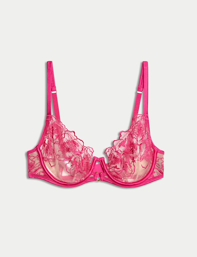 Gala Embroidery Wired Balcony Bra Set A-E 2 of 6