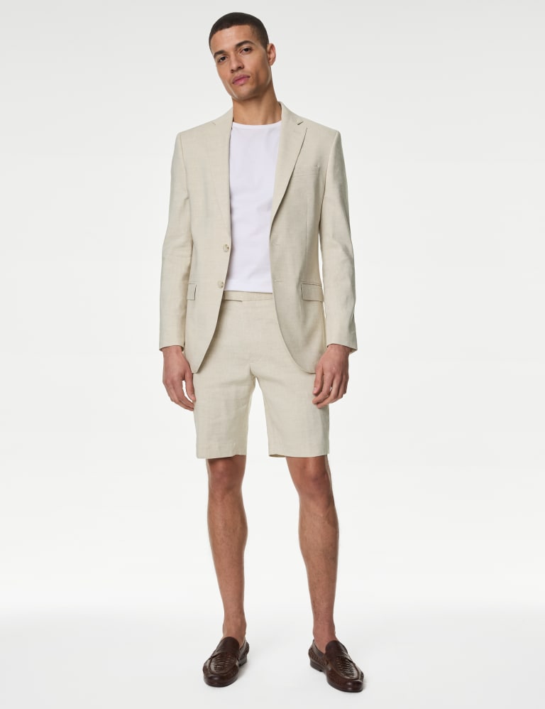 Tailored Fit Italian Linen Miracle™ Suit with Shorts 1 of 1