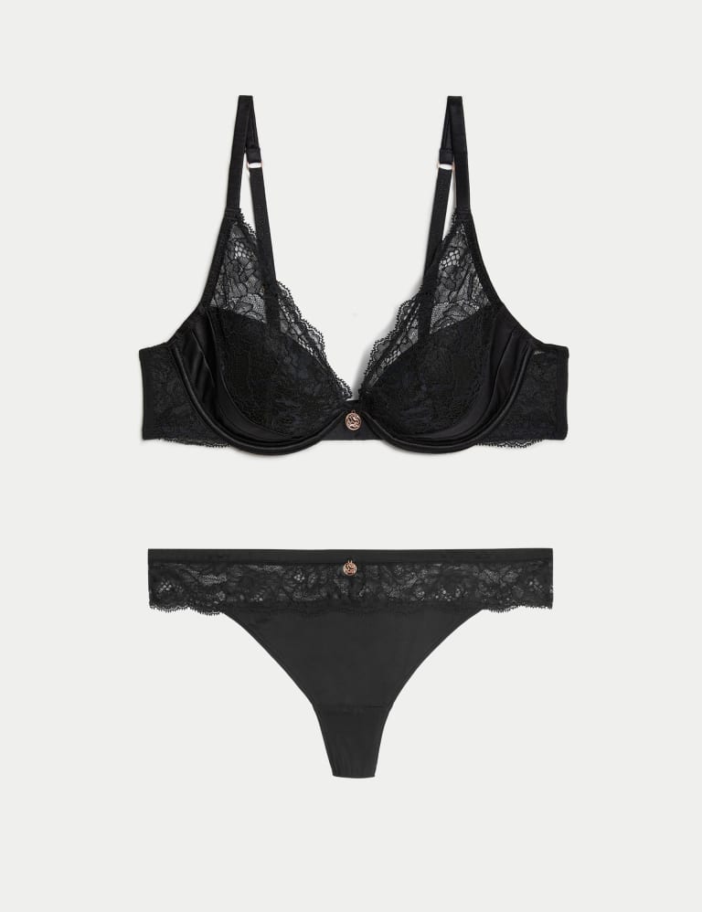 Silk Beau Wired Plunge Bra Set A-E 2 of 6