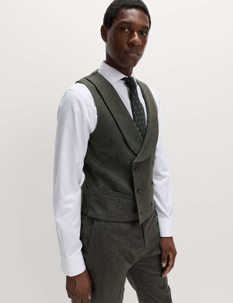 Tailored Fit Wool Rich Tweed Suit 3 of 6
