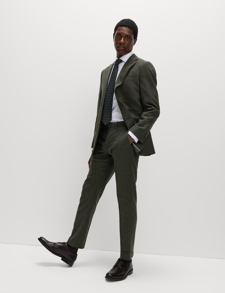 Tailored Fit Wool Rich Tweed Suit 5 of 6