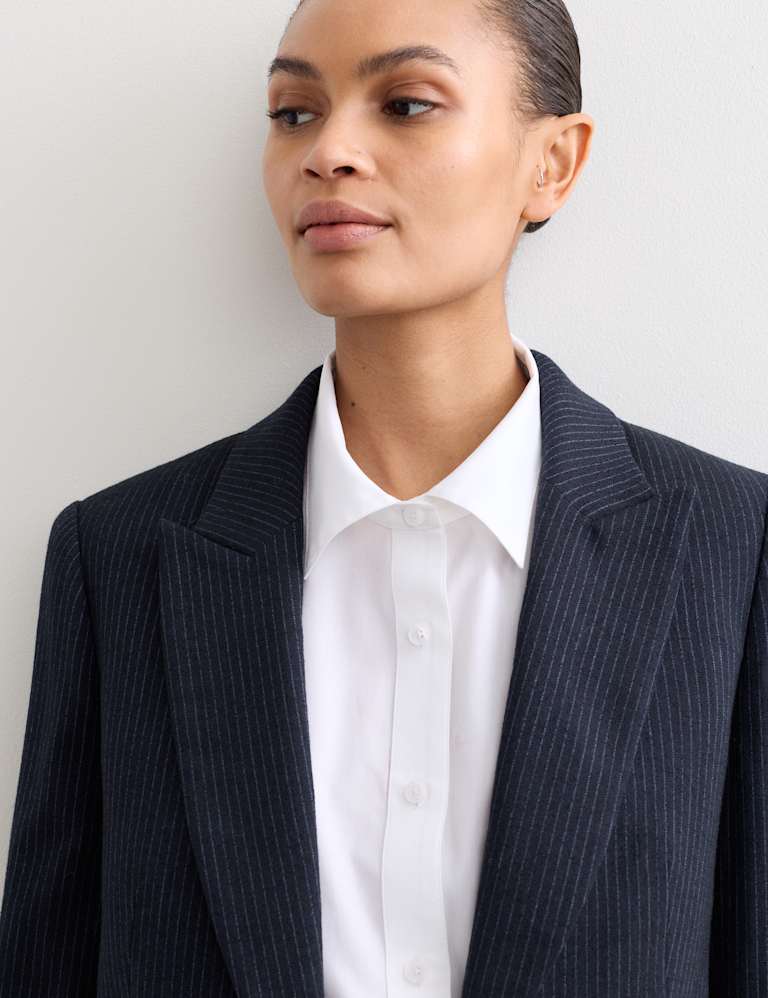 Wool Rich Pinstripe Jacket & Trouser Set 3 of 6