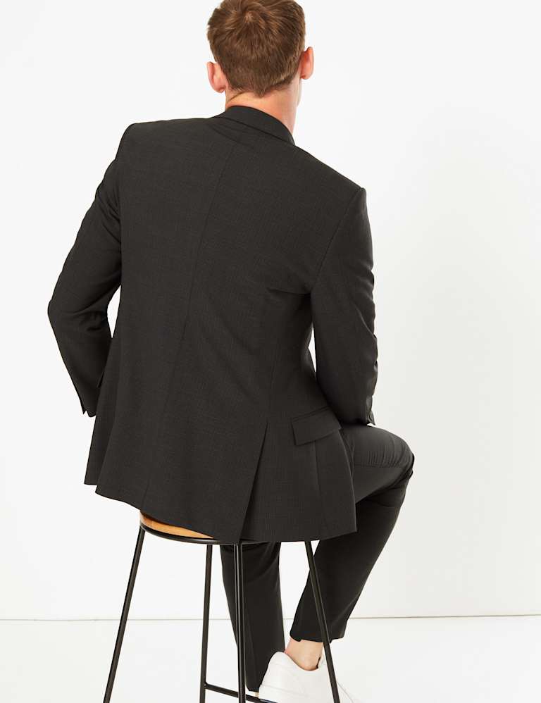 The Ultimate Grey Slim Fit Checked Suit 3 of 8