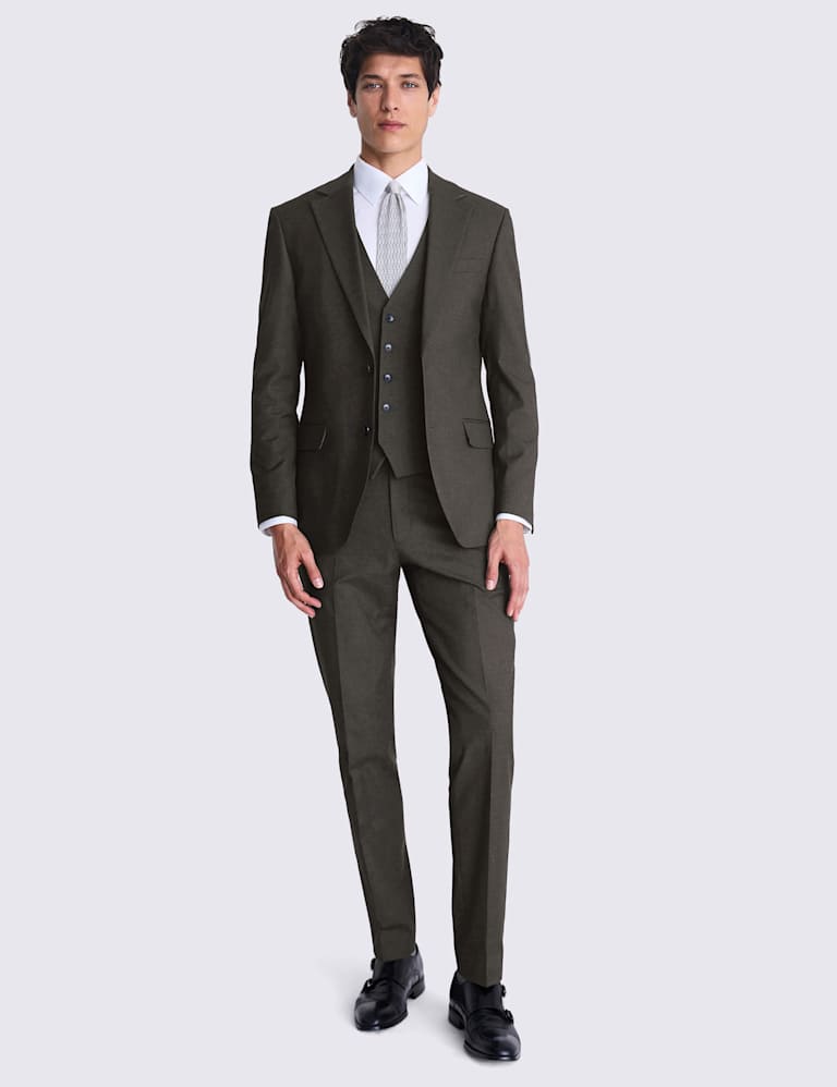 3 Piece Tailored Fit Stretch Suit 1 of 6
