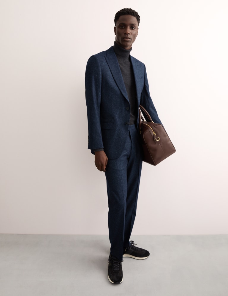 2 Piece Tailored Fit Italian Wool Suit 5 of 5