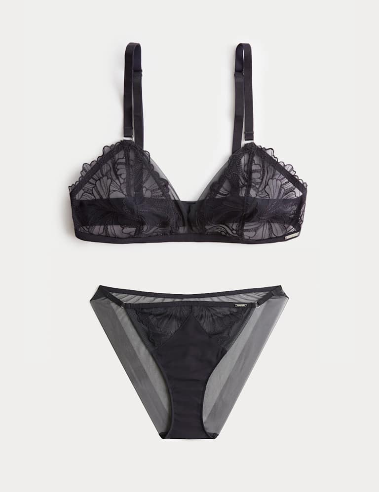 Monaco Embroidery Non Wired Bralette Set A-E 2 of 6