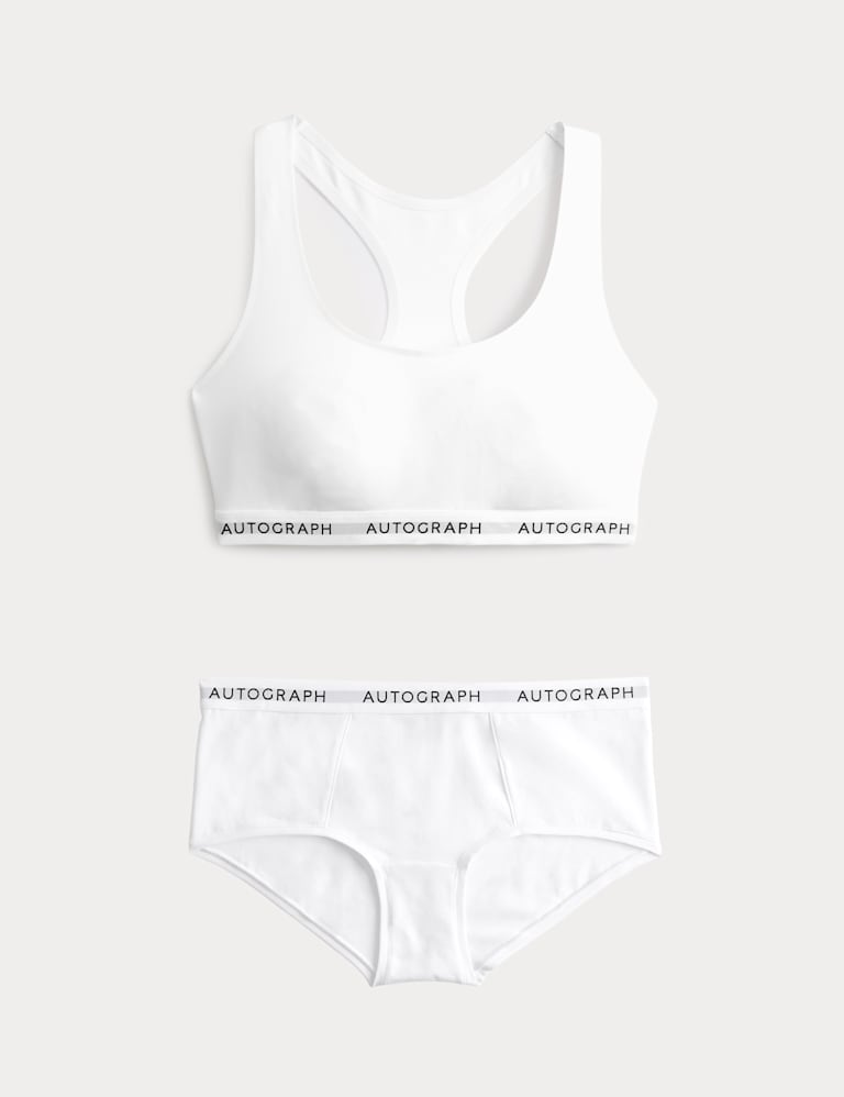 Lille Supima™ Cotton Non Wired Crop Top Set 2 of 6