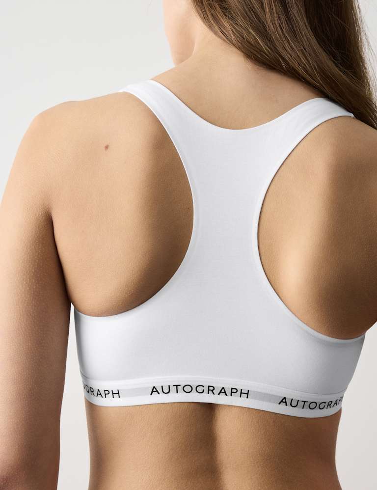 Lille Supima™ Cotton Non Wired Crop Top Set 4 of 6