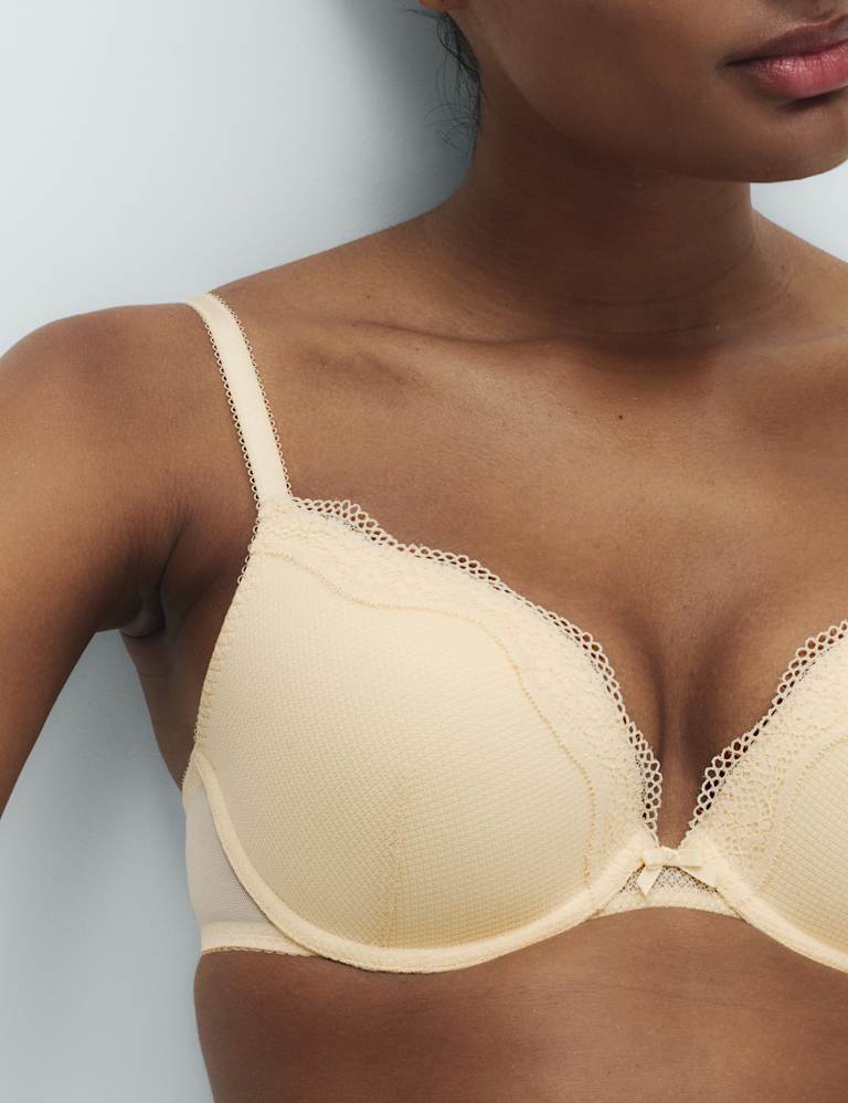 Jasmine Lace Wired Push Up Plunge Bra Set A-E 3 of 6
