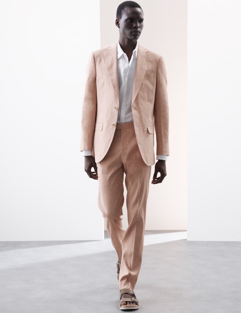 Tailored Fit Italian Performance Linen Blend Suit 1 of 6