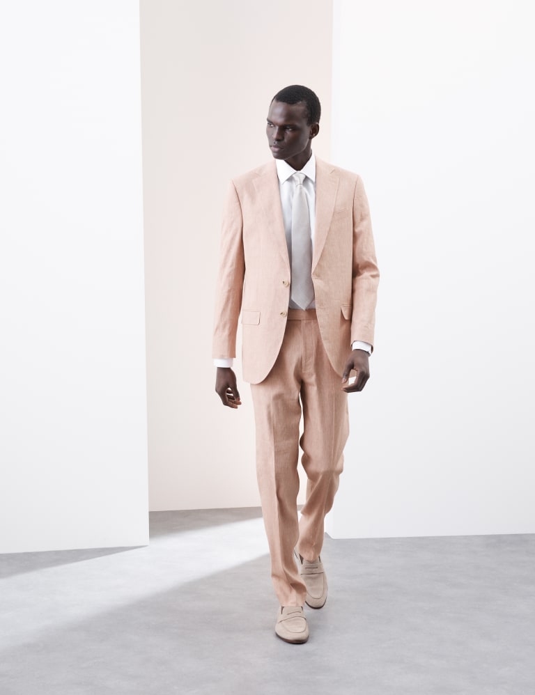 Tailored Fit Italian Performance Linen Blend Suit 2 of 6