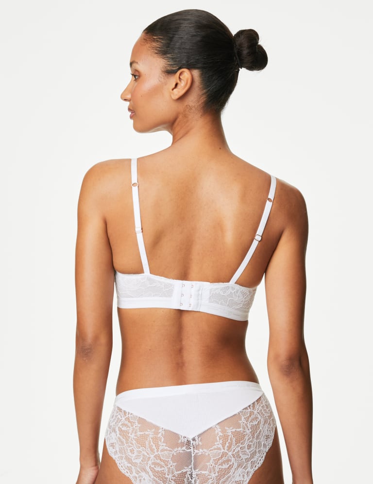 Ribbed Lounge Non-Wired Plunge Bra Set A-E 4 of 6