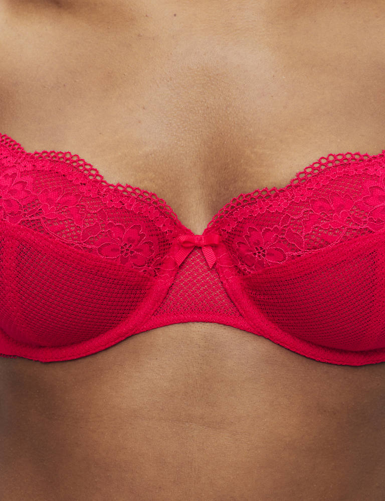 Jasmine Lace Wired Balcony Bra Set A-E 3 of 6