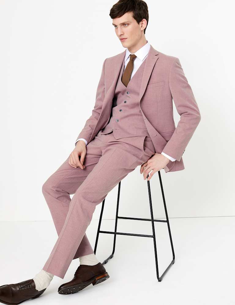 Pastel Slim Fit 3 Piece Suit 1 of 7