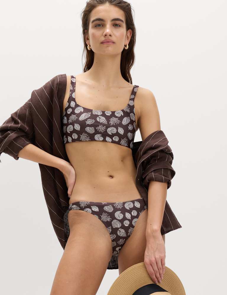 Printed Scoop Neck Bikini Set 1 of 6