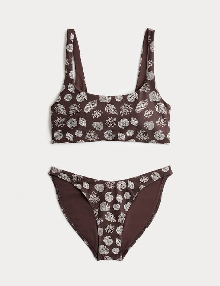 Printed Scoop Neck Bikini Set 2 of 6