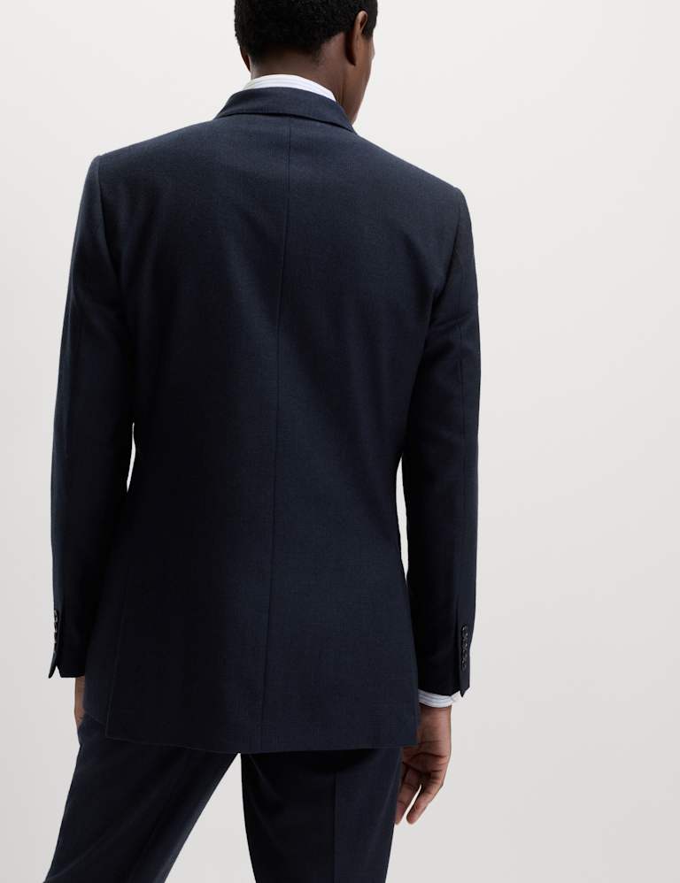 Slim Fit Pure Wool Checked Suit 3 of 6