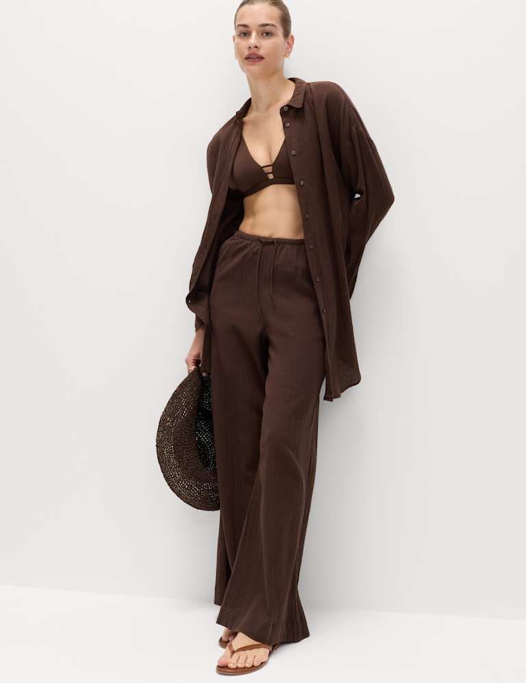 Crinkle Shirt & Trouser Set 1 of 6