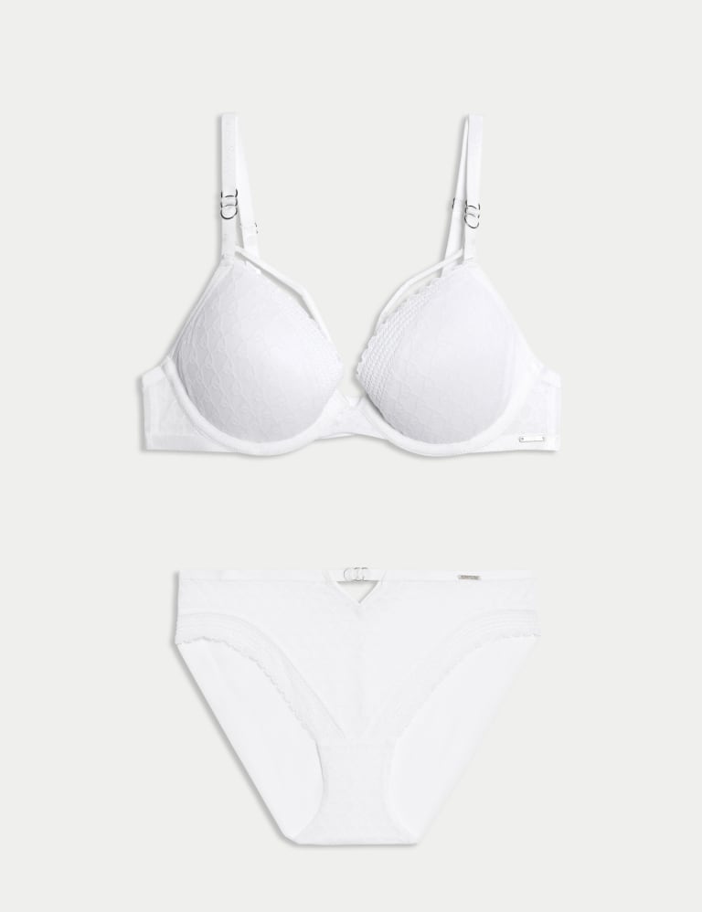 Vienna Lace Wired Plunge Bra Set A-E 2 of 6