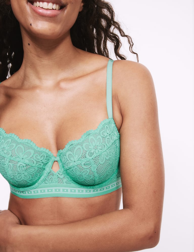 Cleo Lace Wired Balcony Bra Set A-E 3 of 6