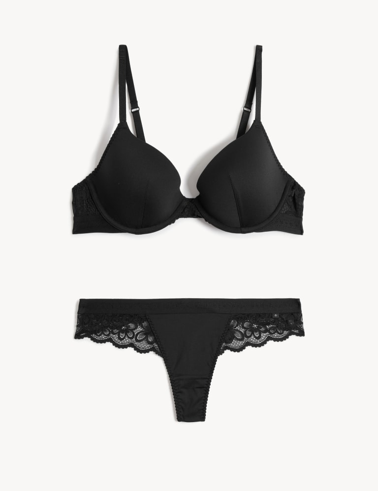 Cleo Wired Plunge Bra Set A-E 2 of 6