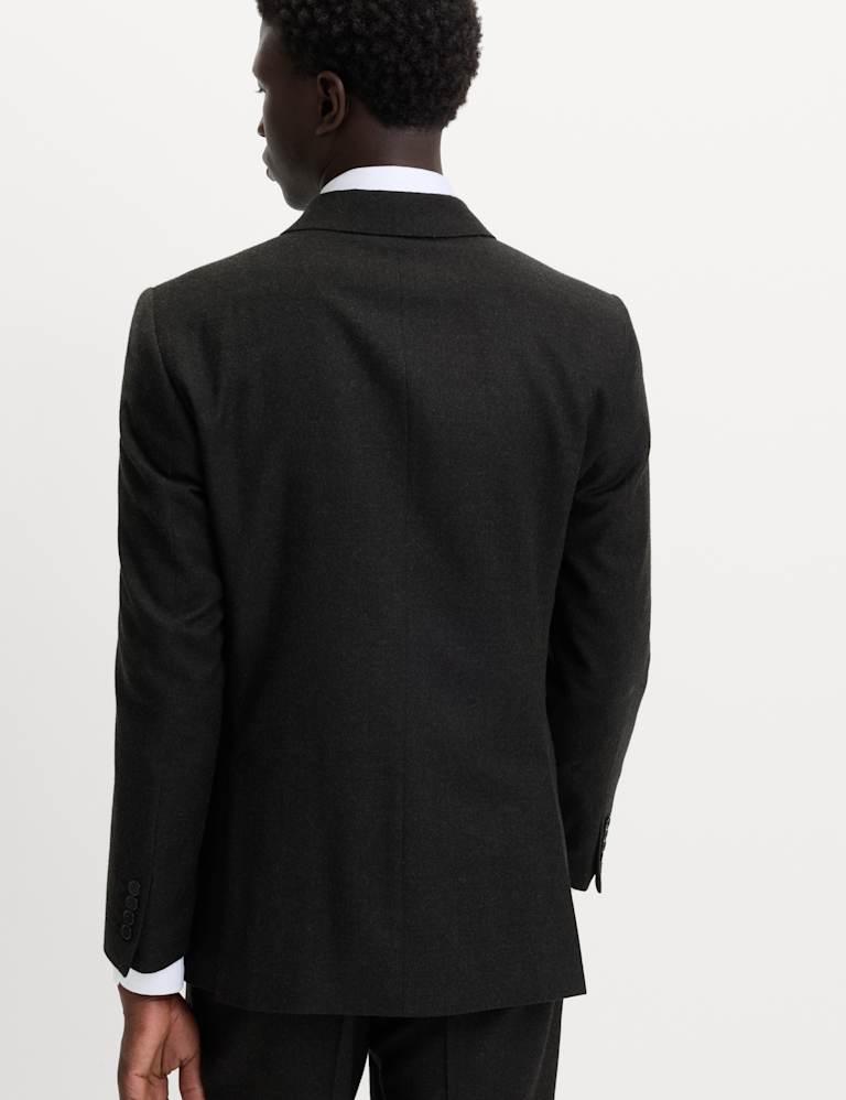 2 Piece Regular Fit Pure Wool Flannel Suit 3 of 6