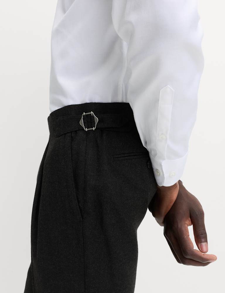 2 Piece Regular Fit Pure Wool Flannel Suit 4 of 6