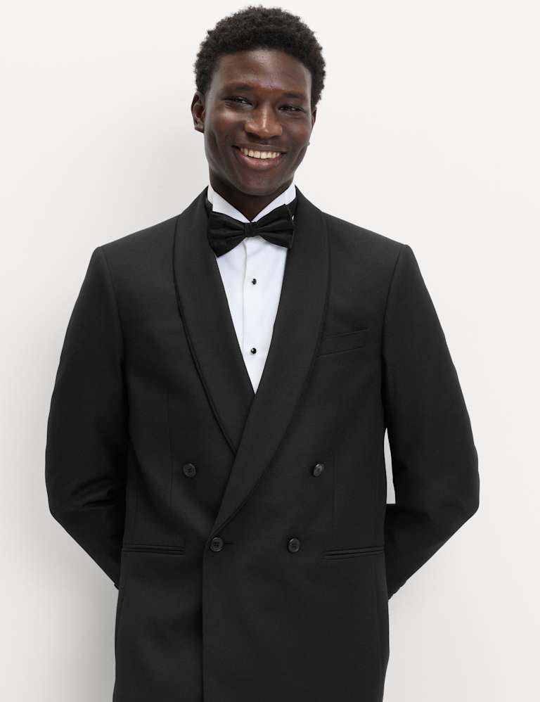 2 Piece Tailored Fit Double Breasted Tuxedo Suit 2 of 6