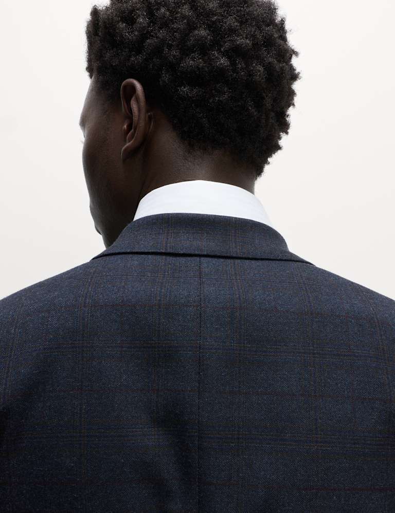 2 Piece Skinny Fit Check Suit 2 of 5