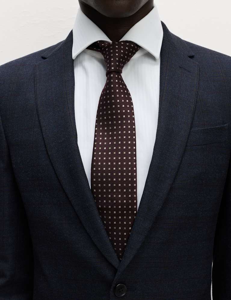 2 Piece Skinny Fit Check Suit 5 of 5