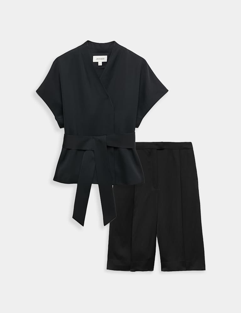Wrap Jacket with Linen & Shorts 2 of 6