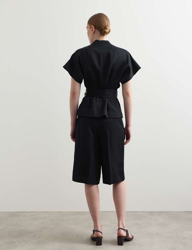 Wrap Jacket with Linen & Shorts 4 of 6