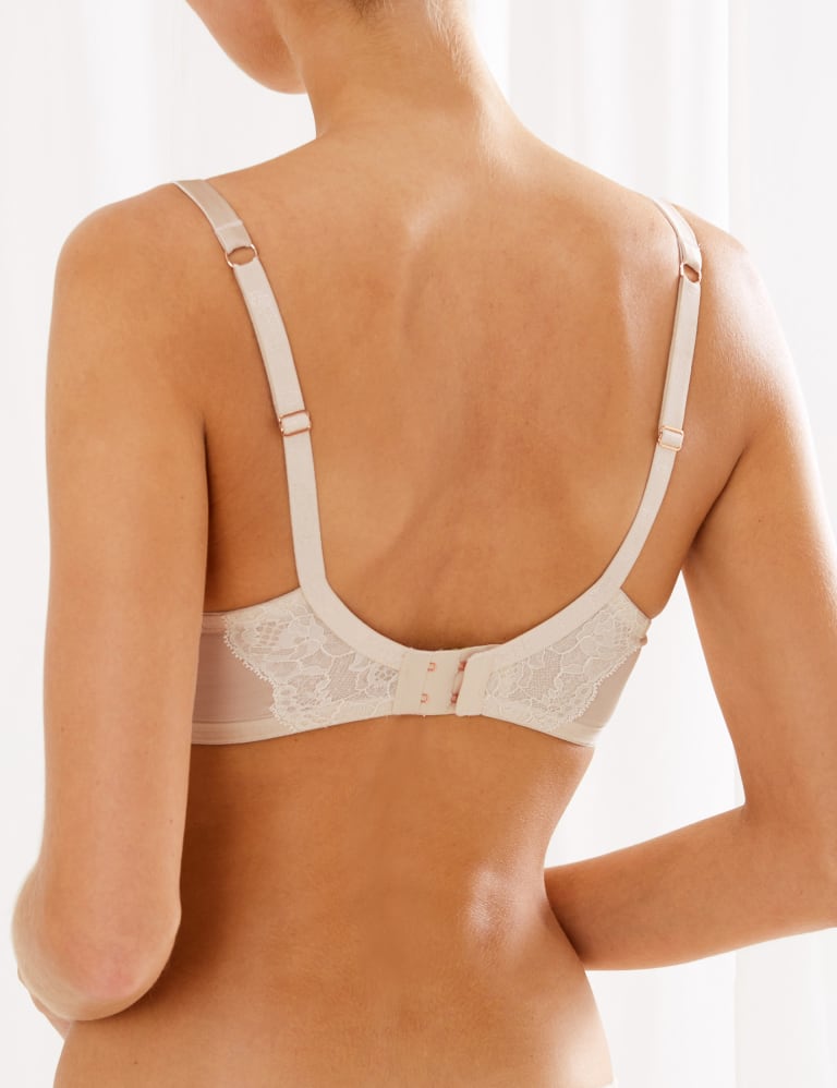 Silk & Lace Padded Set with Plunge Bra 4 of 6