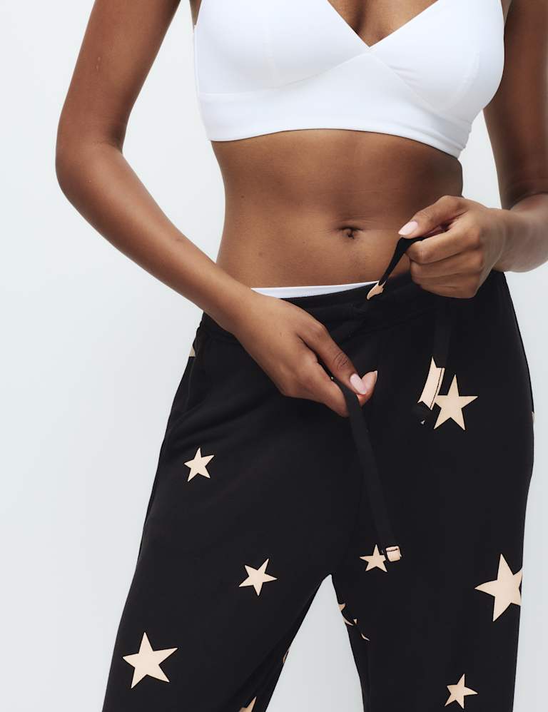 Star Print Crew Neck Long Sleeve Pyjama Set 5 of 6