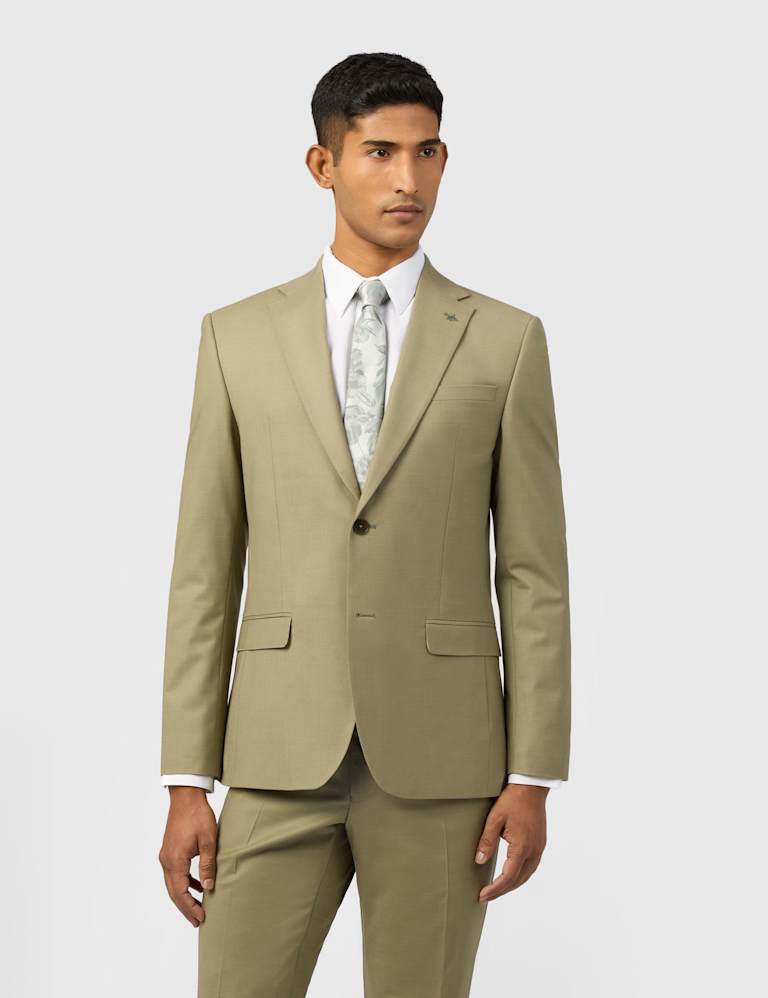Slim Fit Wool Blend Single Breasted Suit 5 of 6