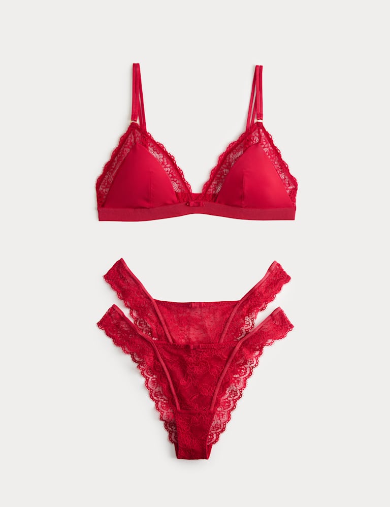Ida Lace Non Wired Bralette Set A-E 2 of 6