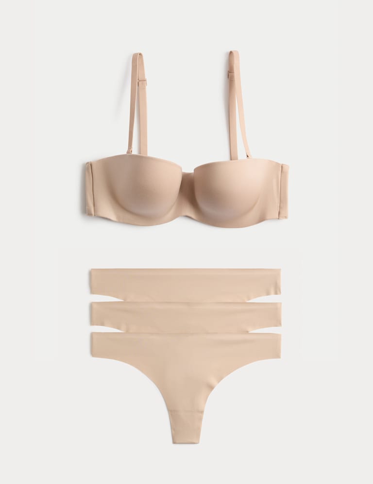 Body Invisibles™ Wired Strapless Bra Set A-E 2 of 6