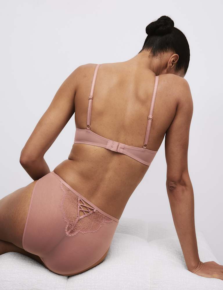 Forget Me Not Lace Wired Balcony Bra Set A-E 4 of 6