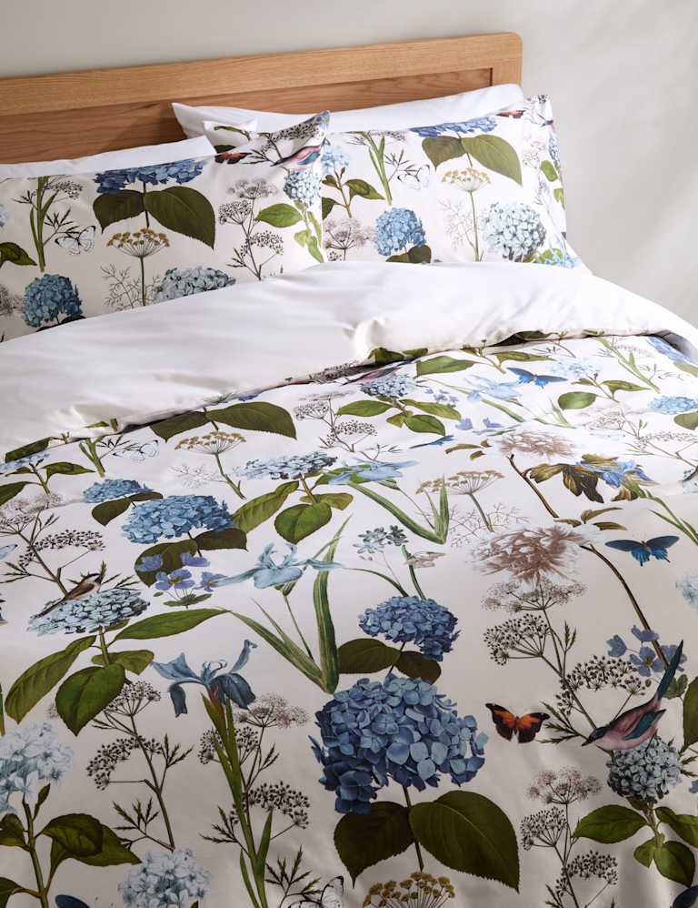 Pure Cotton Floral Bedding Set M&S Collection M&S