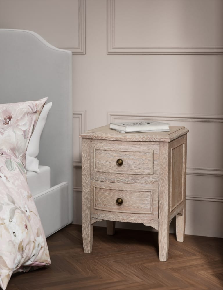 Crescent 2 Drawer Bedside Table M S Collection M S