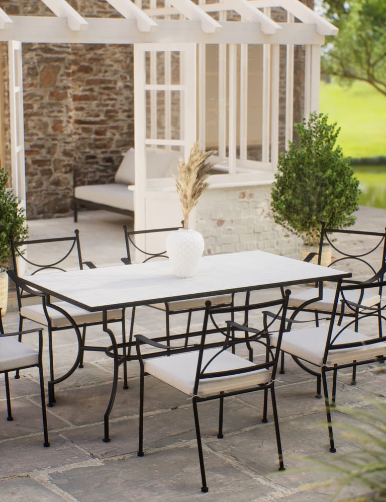 Pembroke 6 Seater Garden Dining Table Chairs M S Collection M S