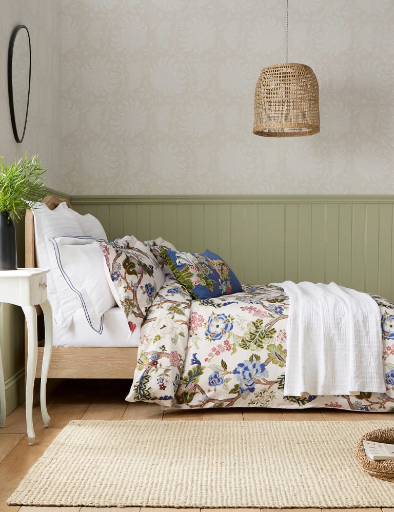 Pure Cotton Sateen Fussang Tree Oxford Pillowcase Sanderson M S IE