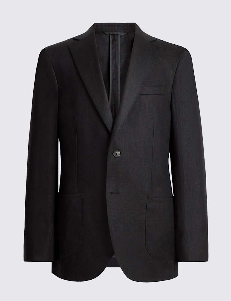 Tailored Fit Pure Linen Twill Suit 1 of 5