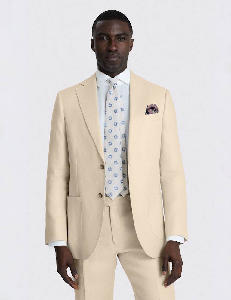 Tailored Fit Pure Linen Twill Suit 1 of 6