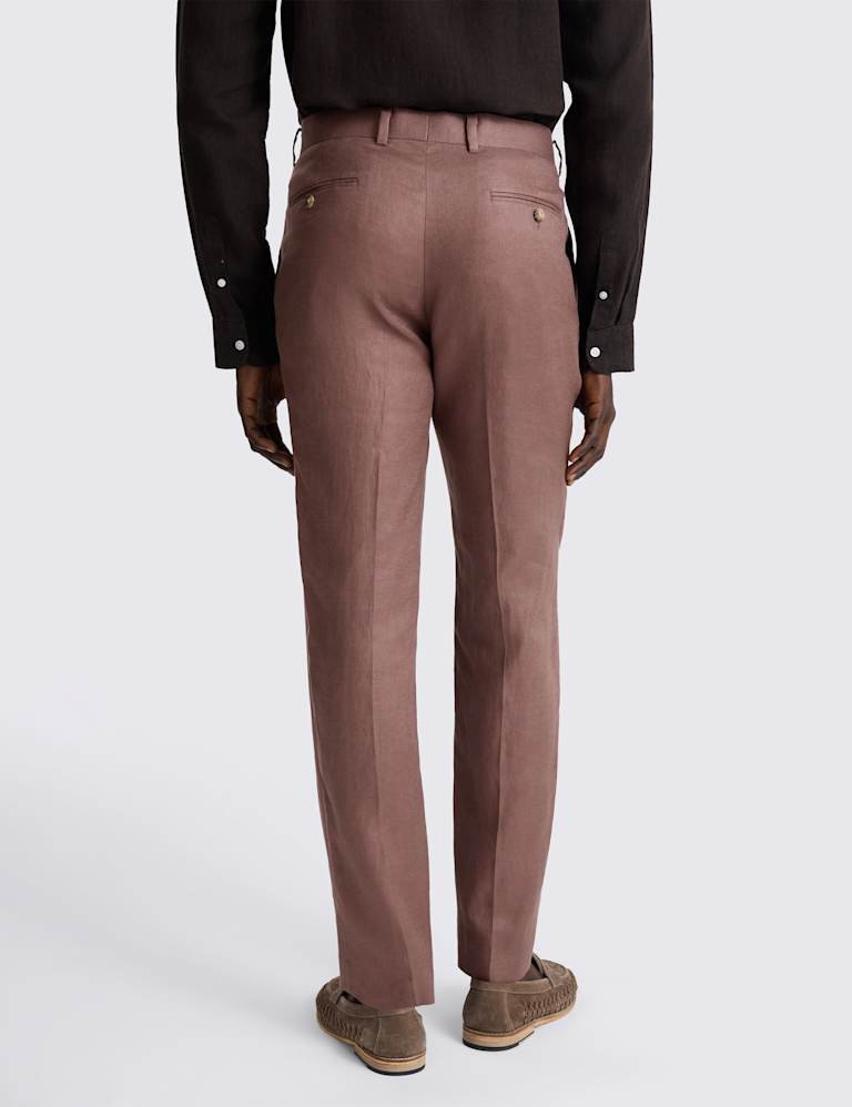 Slim Fit Pure Linen Double Breasted Suits 4 of 5